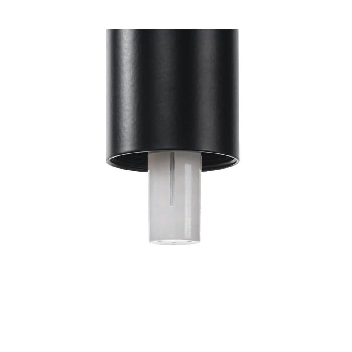 Minimalistyczna lampa ścienna Flusso z podwieszeniem czarna