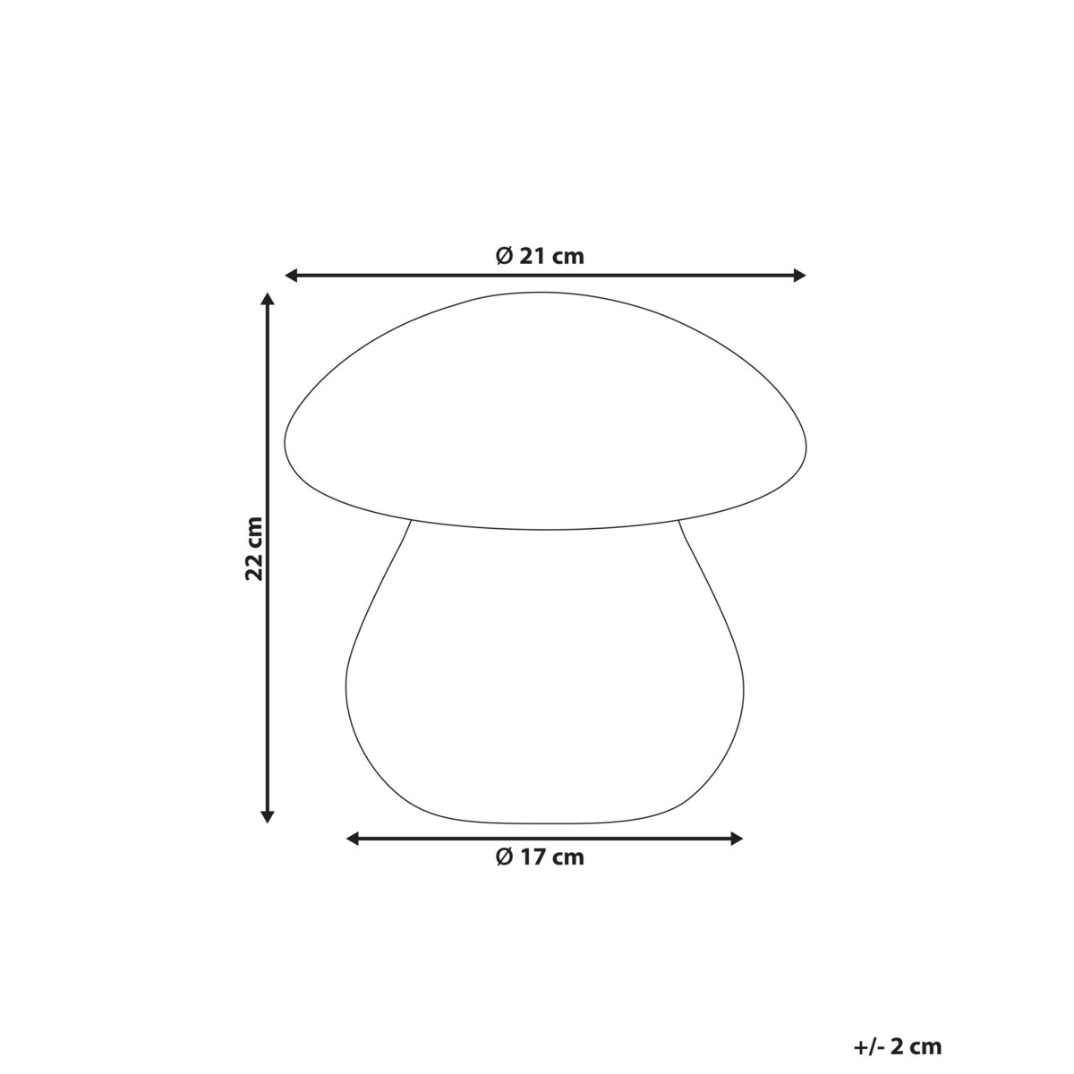 Lampa ogrodowa stołowa LED TUIRA 22 cm Z pilotem LED Biały