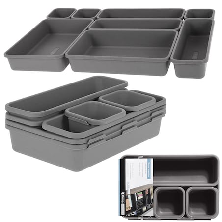 Organizer Do Szuflady 8 Elementów Biurowy Na Akcesoria