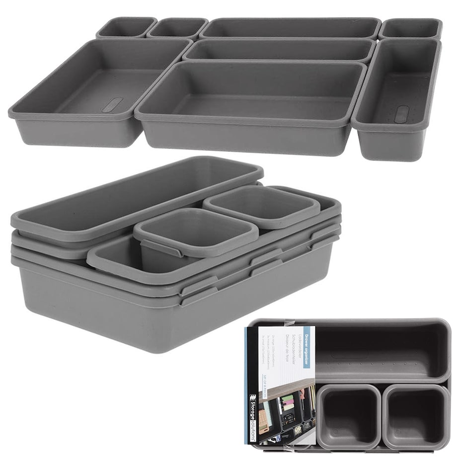 Organizer Do Szuflady 8 Elementów Biurowy Na Akcesoria