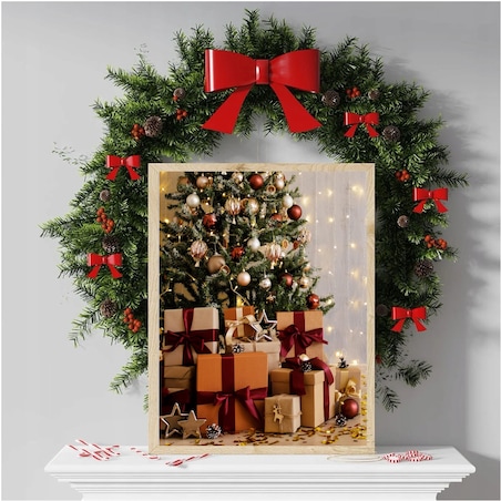 Poster Story, Plakat, Obraz - Świąteczne Prezenty, wymiary 21 x 30 cm