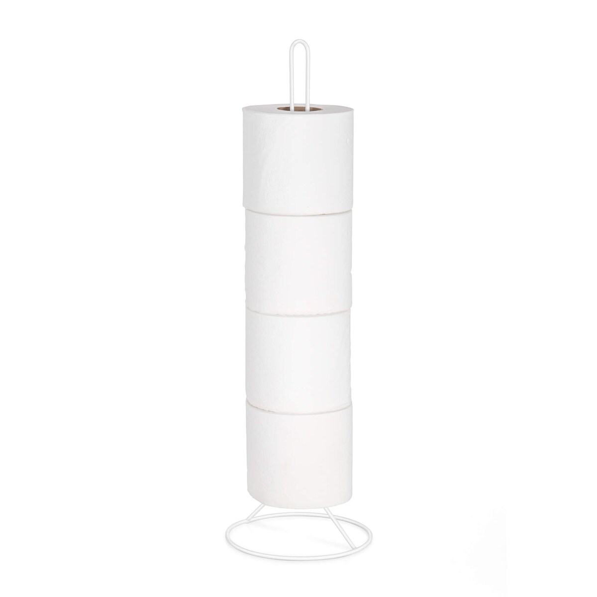 Stojak na papier toaletowy Rayen - 50 cm, Biały