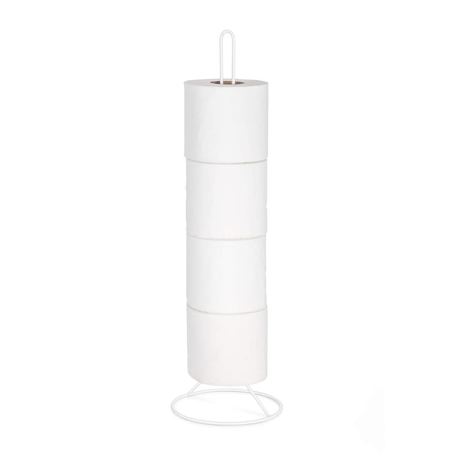 Stojak na papier toaletowy Rayen - 50 cm, Biały