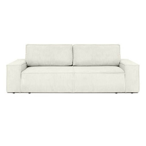 Sofa do salonu rozkładana Pllow KH1501100207 sztruks wygoda jasny beżowy, King Home