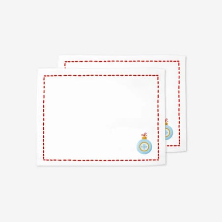 Podkładki świąteczne - Minimalistyczna bombka