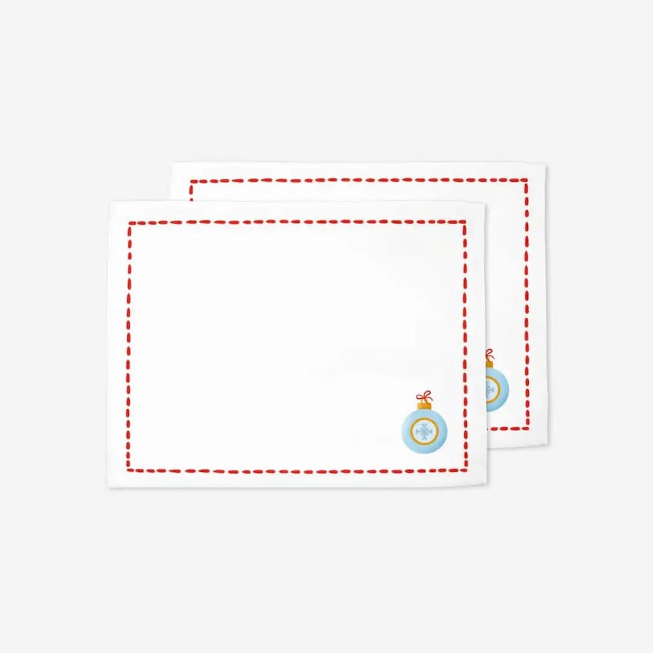 Podkładki świąteczne - Minimalistyczna bombka