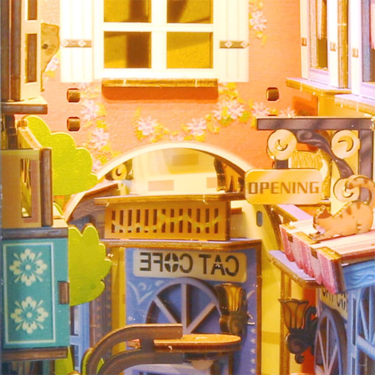 Miniaturowy domek Book Nook - Kocie miasteczko