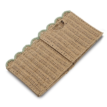 Kosz składany do przechowywania 30x30x30 cm z plecionego papieru AKELAP-2