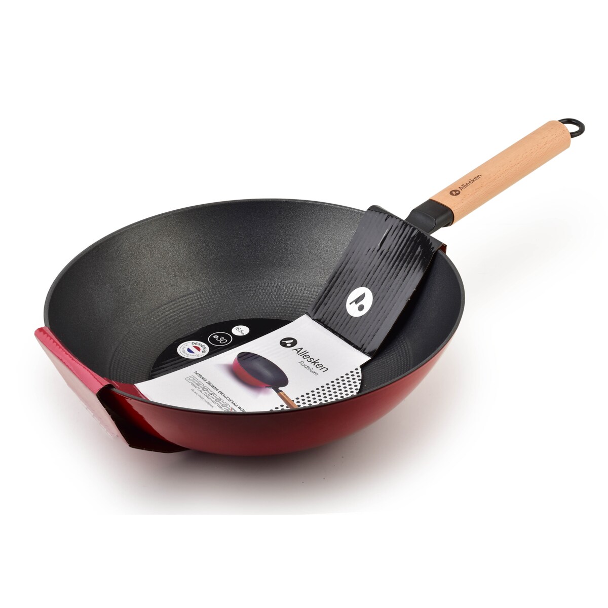 RODELUXE Wok 30cmxh8,5x52,5cm