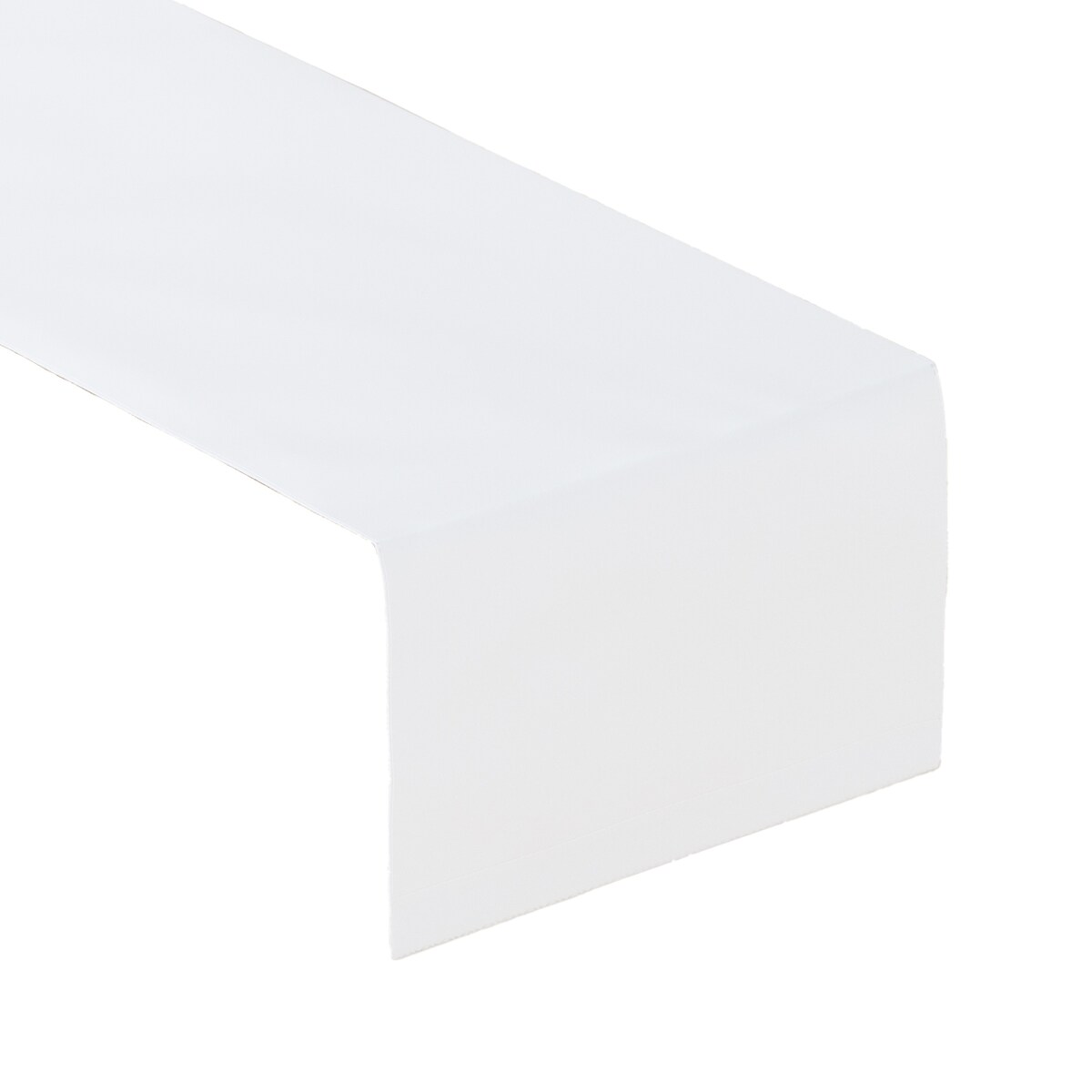 Bieżnik prostokątny 40x130 biały z połyskiem