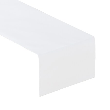 Bieżnik prostokątny 40x130 biały z połyskiem