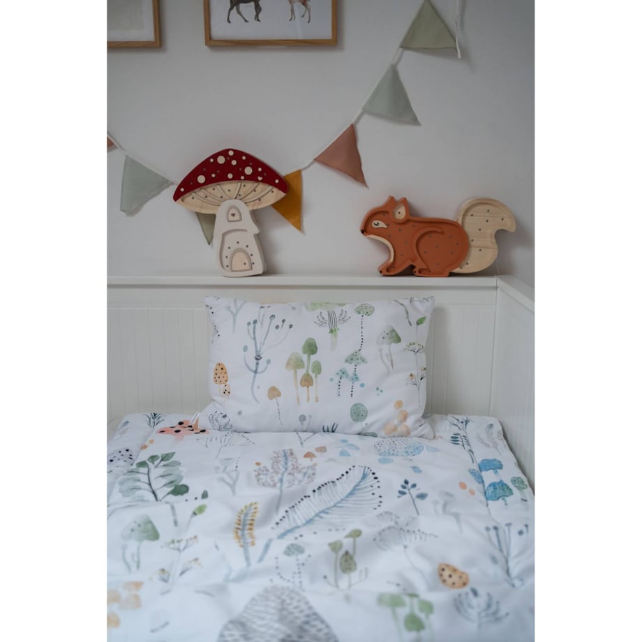Pościel z wypełnieniem Zaczarowany las 120/160 + 50/60 cm