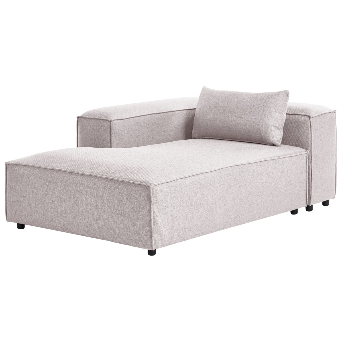 Szezlong prawostronny BRANDE Jasnobrązowy