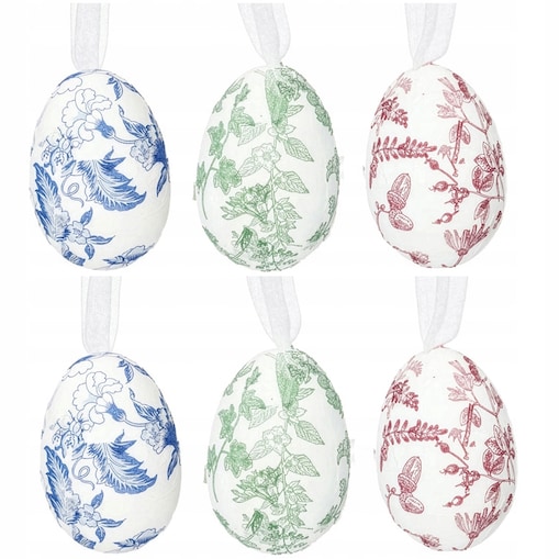 ZAWIESZKA WIELKANOCNA JAJKO JAJO BOMBKA NA WIELKANOC 6szt ZESTAW ŚWIĄTECZNA