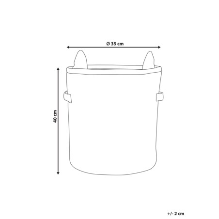 Kosz bawełniany lisek beżowo-pomarańczowy HARRORI
