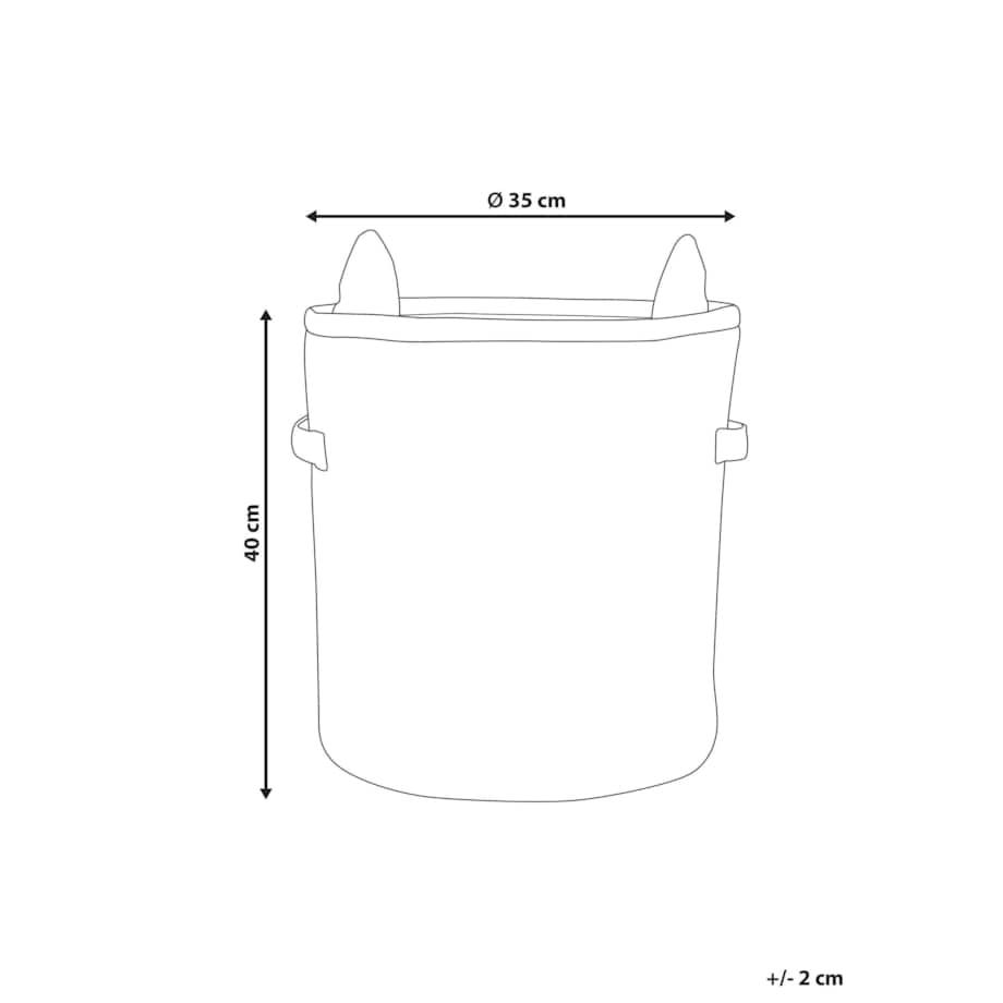 Kosz bawełniany lisek beżowo-pomarańczowy HARRORI