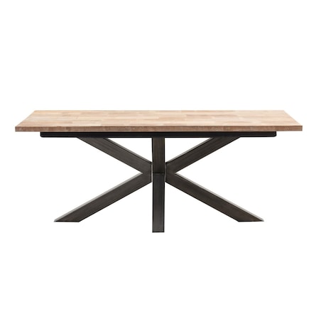 Stół Vince 200x100x79 black&natural, 200 x 100 x 79 cm