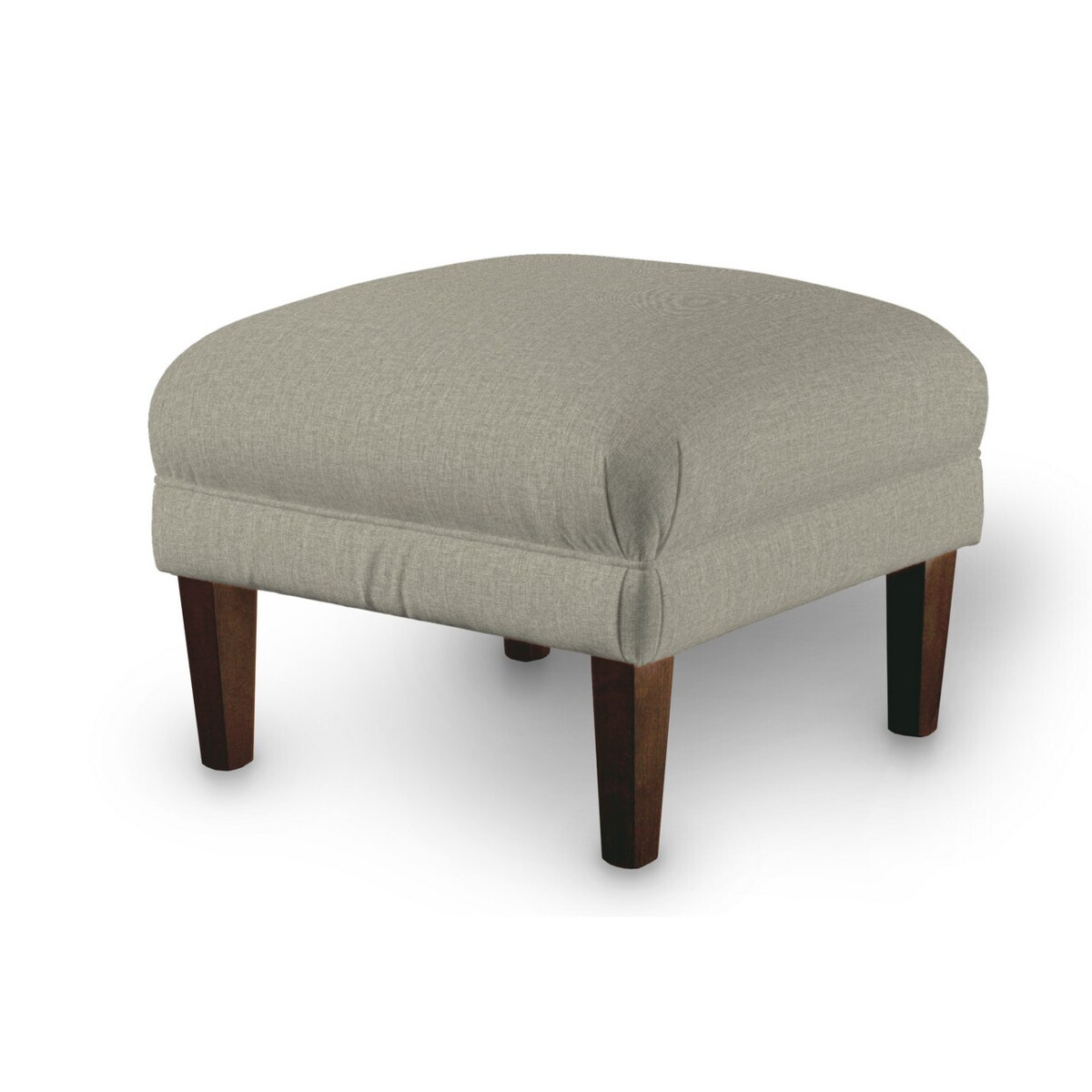 Podnóżek do fotela, szaro-beżowy szenil, 56 x 56 x 40 cm, City