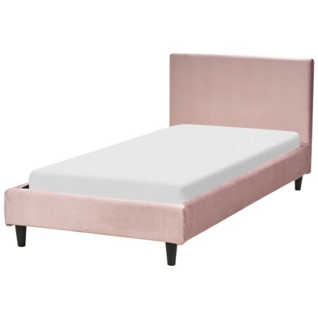 Wymienne obicie do łóżka 90 x 200 cm różowe FITOU