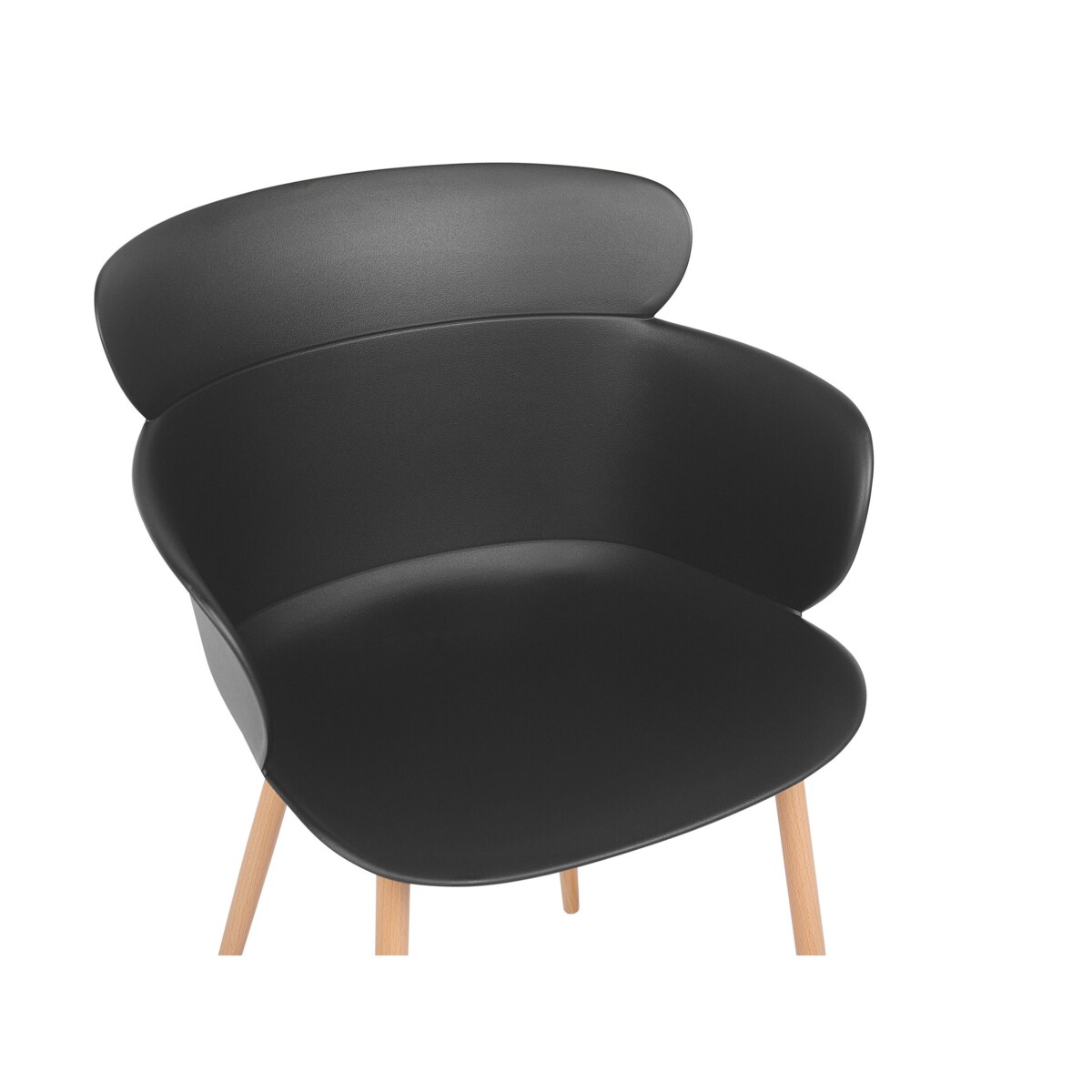 Zestaw 2 krzeseł do jadalni czarny SUMKLEY