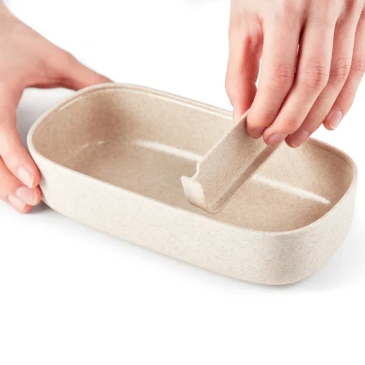 LÉKUÉ TO GO ORGANIC lunchbox z przegródką