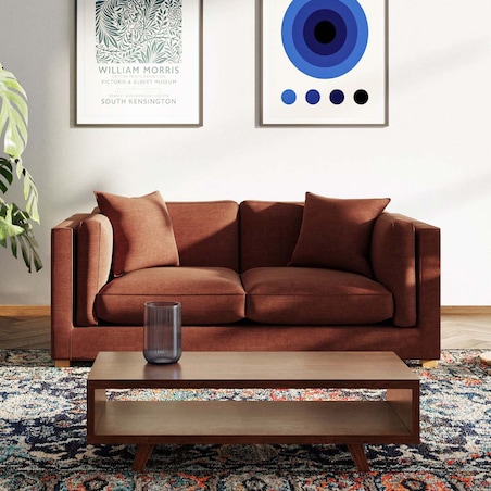 Pomo sofa 2 osobowa Ceglana