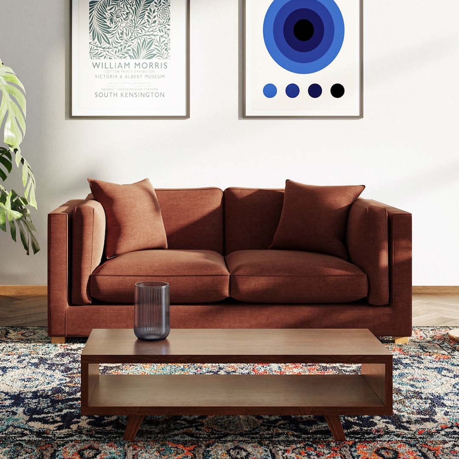 Pomo sofa 2 osobowa Ceglana