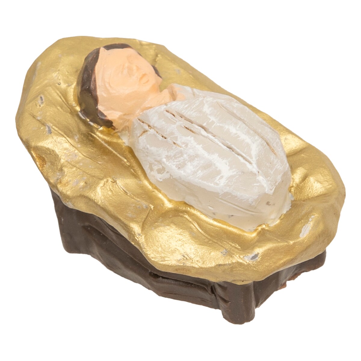 Szopka bożonarodzeniowa + 7 figurek, 30 x 18 cm