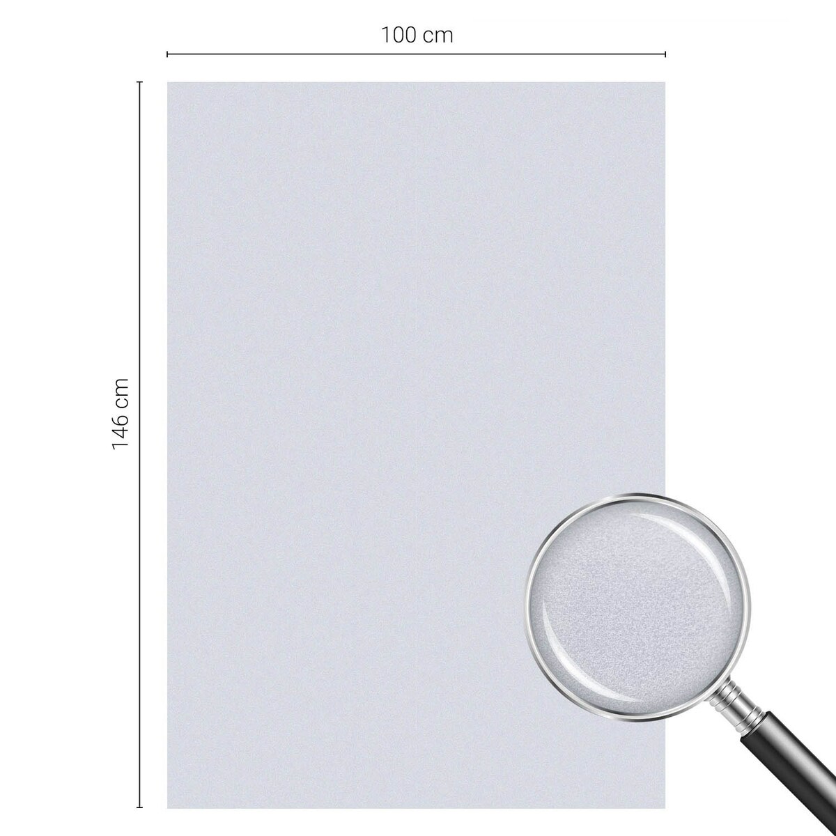 Okleina na szybę chroniąca prywatność - Niebieskoszara powierzchnia w minimalistycznym stylu - 100x146 cm