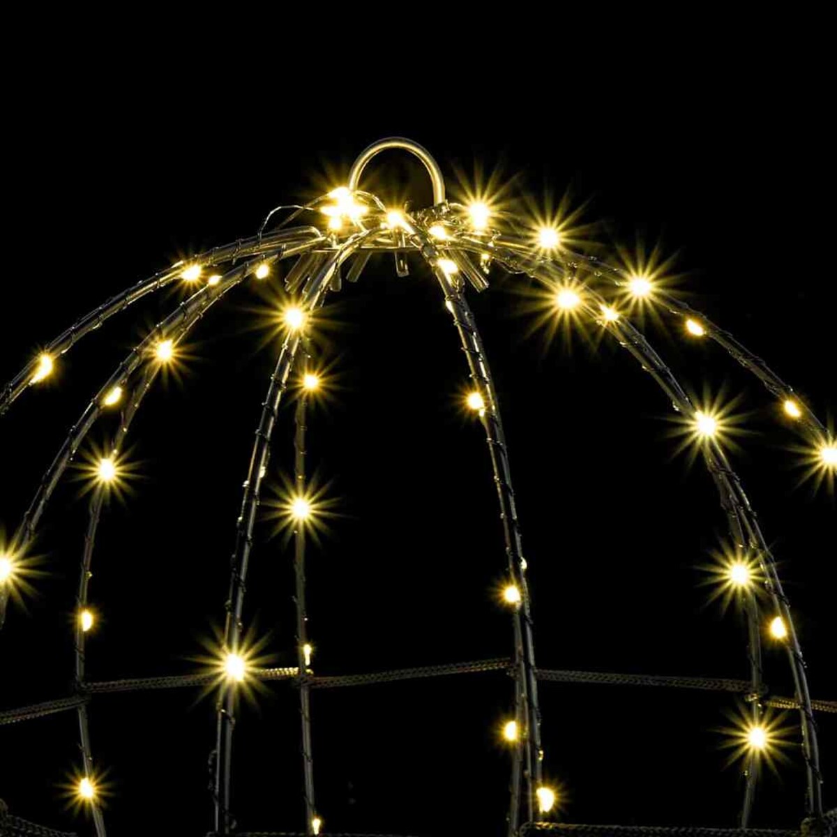 vidaXL Piłka z 192 diodami LED 2 pcs Ciepła biel 30 cm Metal