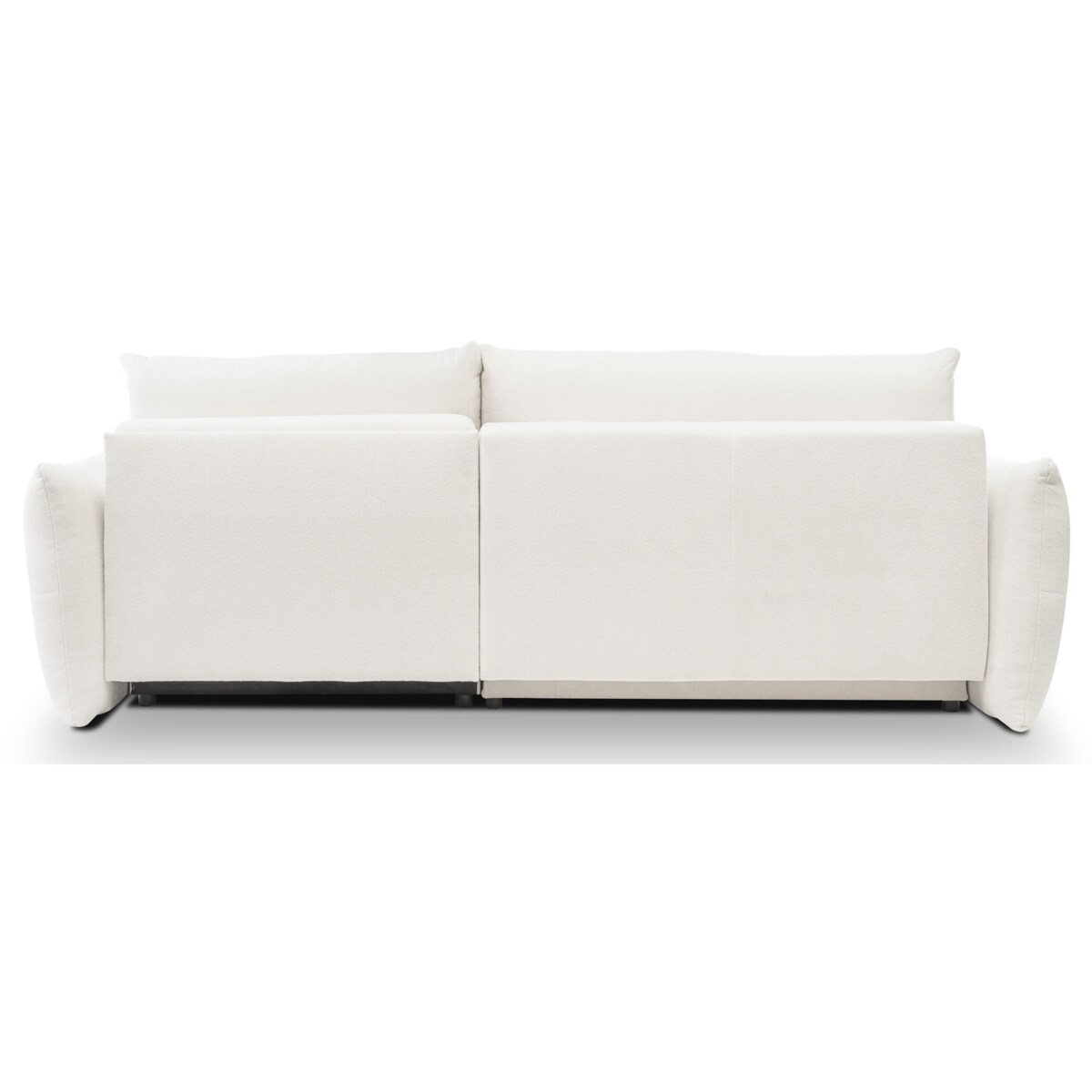 Narożnik z funkcją spania do salonu BOSE, prawostronny, śmietankowy