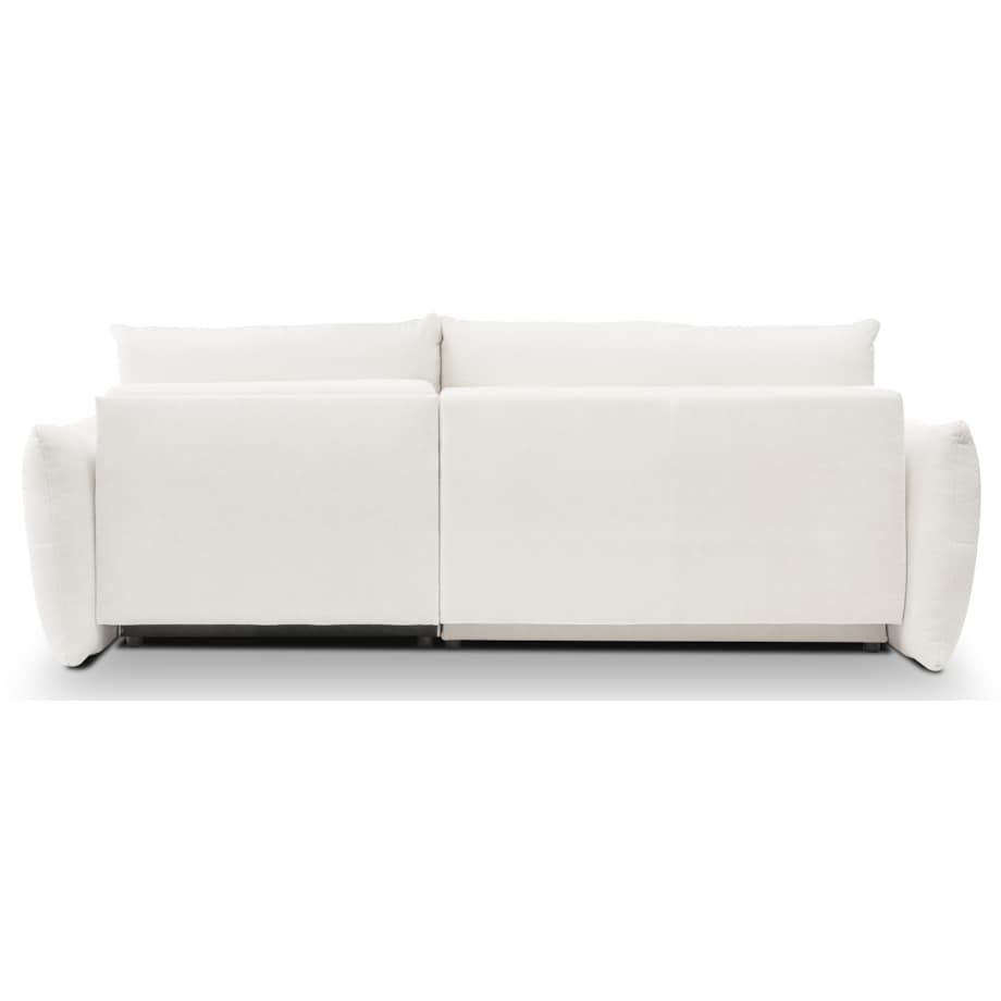 Narożnik z funkcją spania do salonu BOSE, prawostronny, śmietankowy