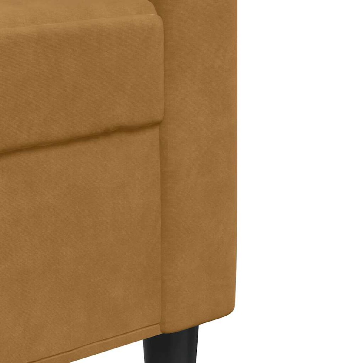 vidaXL 3-częściowy komplet wypoczynkowy, obity aksamitem, brązowy