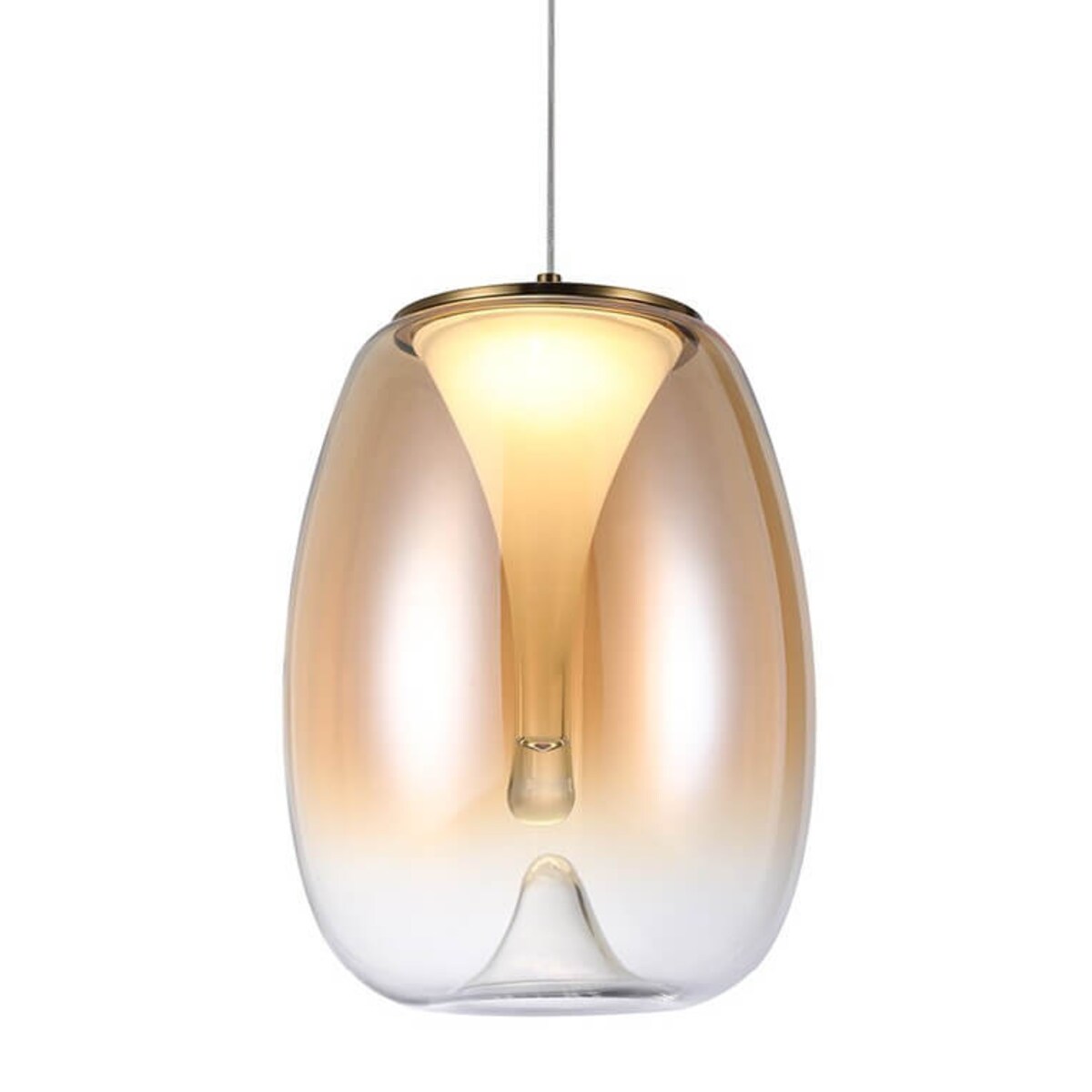 Ledowa lampa wisząca PAMELA AZ6185 Azzardo LED 15W 3000K złota