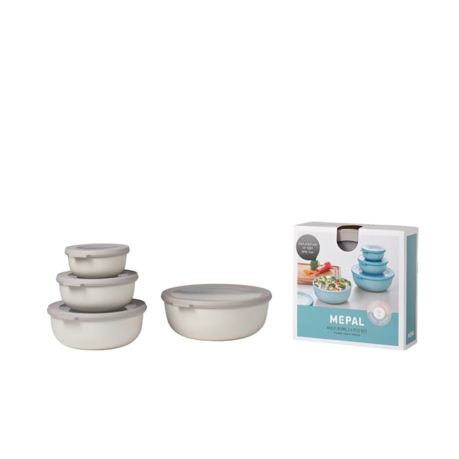Zestaw 4 misek Cirqula okrągła 350 750 1250 2250 Nordic White 106232032500