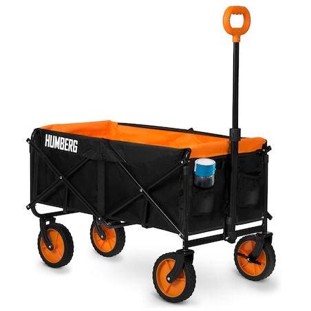 Wózek ogrodowy transportowy skladany Humberg 90 kg + siatka zabezpieczająca