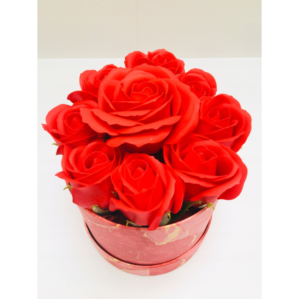 FLOWER BOX pudełko KWIATY Z MYDŁA płatki do kąpieli pachną na prezent róża