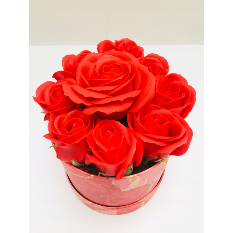 FLOWER BOX pudełko KWIATY Z MYDŁA płatki do kąpieli pachną na prezent róża