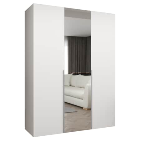 Szafa uchylna otwierana ALICANTE 2 150 wys. 202 cm Biały + u. Kaszmir