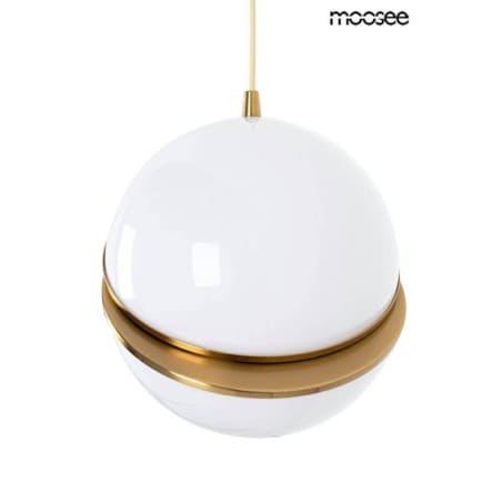 Lampa wisząca Globe MSE010100238 dwie półkule białe złote