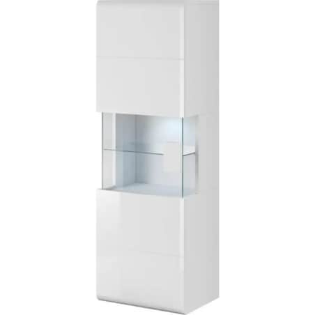 Witryna wisząca TOLEDO 1D biała połysk