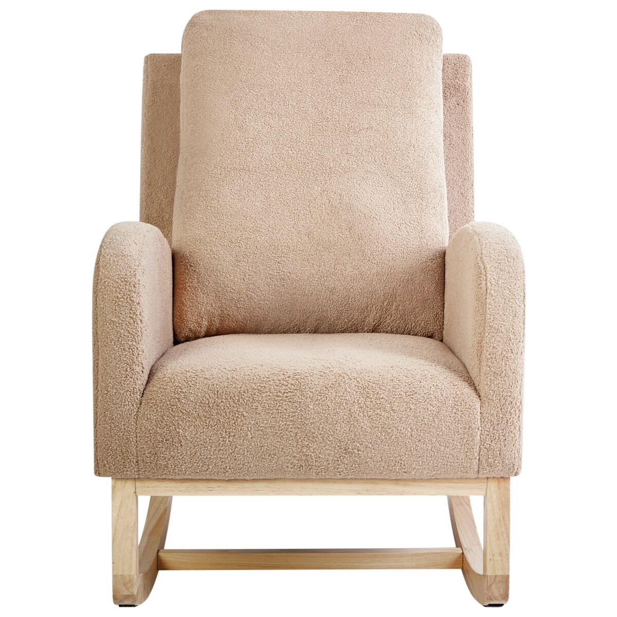 Fotel bujany ALSTA Boucle Beżowy