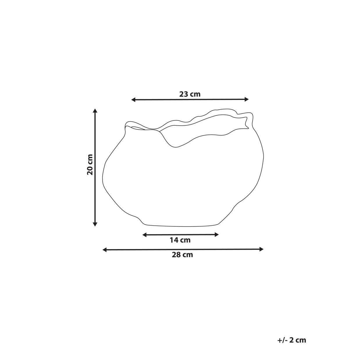 Kamionka Wazon na kwiaty 20 cm Zielony WATERLILIES