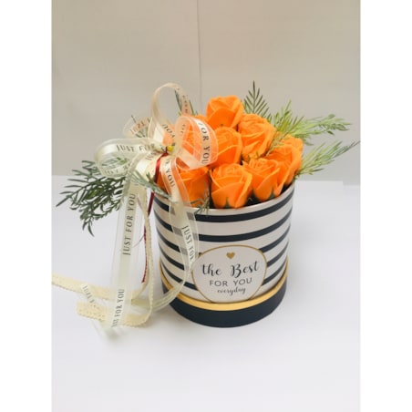 FLOWER BOX DUŻY piękny pachnie kwiaty mydlane na urodziny dzień mamy 18