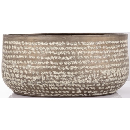 Osłonka metalowa 2 szt. 21x45x31 cm MERI złota i brązowa