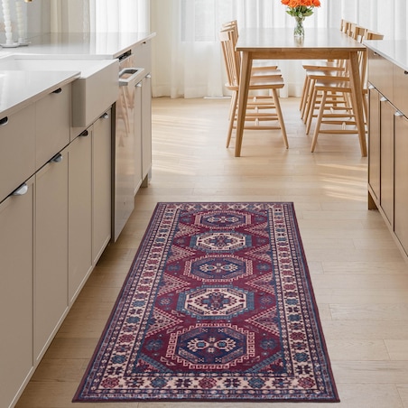 Dywan Klasyczny Sereno 80x200 cm Velvet Bordowy