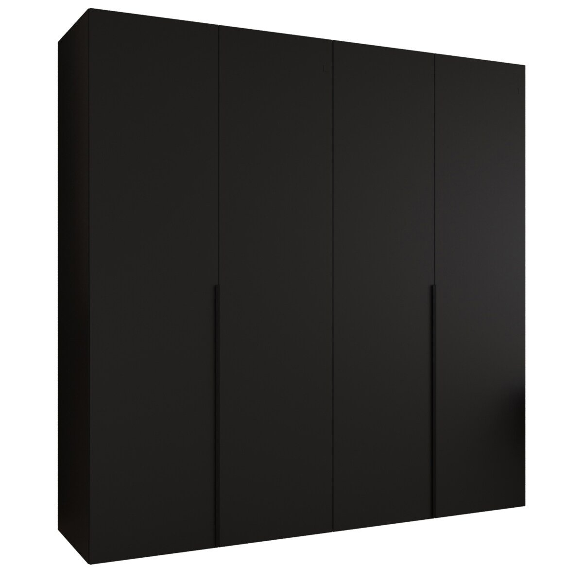 Szafa uchylna otwierana ALICANTE 1 200 wys. 202 cm Czarny + u. Czarny