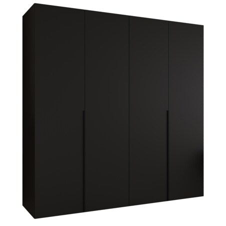Szafa uchylna otwierana ALICANTE 1 200 wys. 202 cm Czarny + u. Czarny