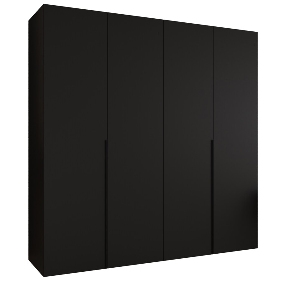 Szafa uchylna otwierana ALICANTE 1 200 wys. 202 cm Czarny + u. Czarny