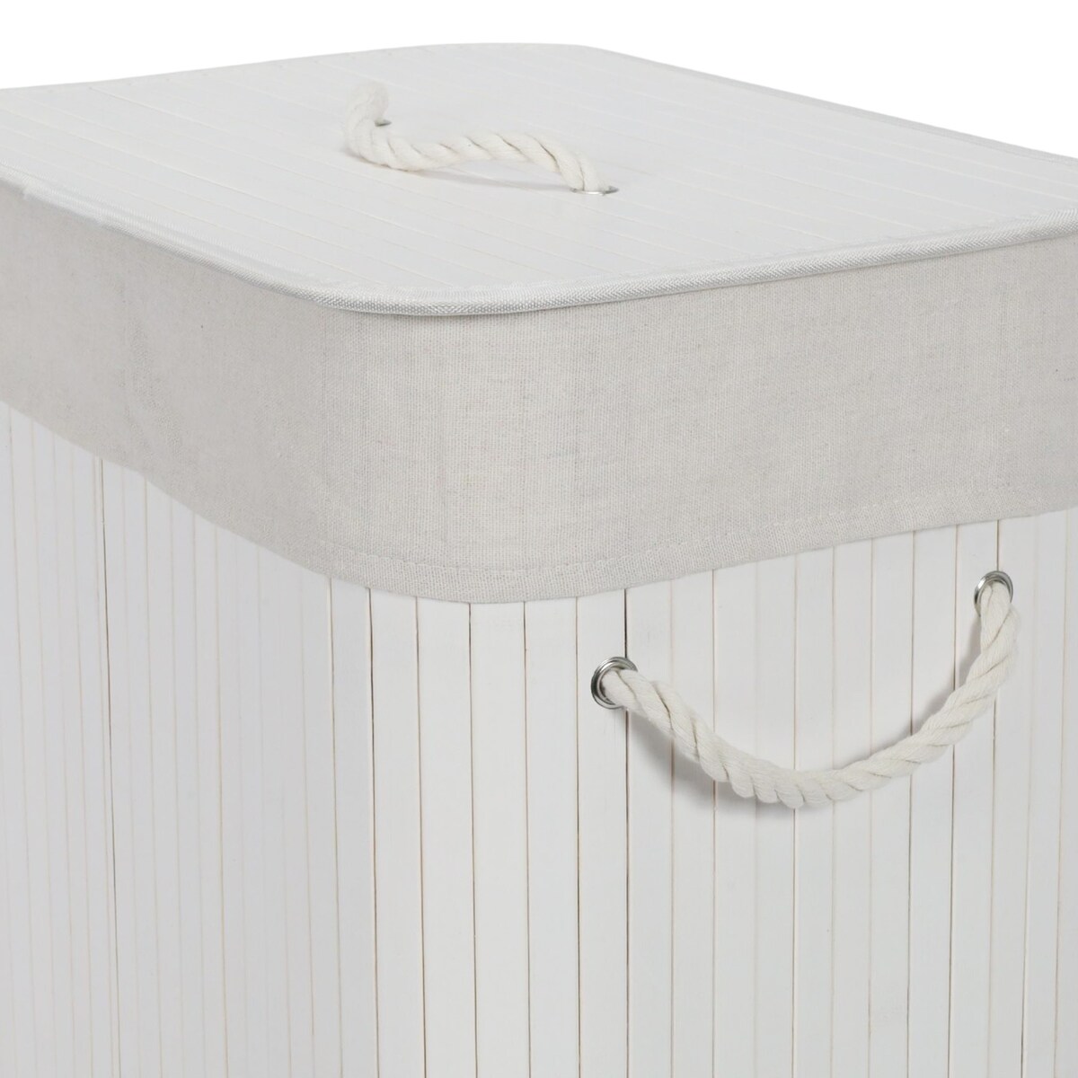 Kosz na pranie 60x40x30 cm 72 litry LAVAGG biały